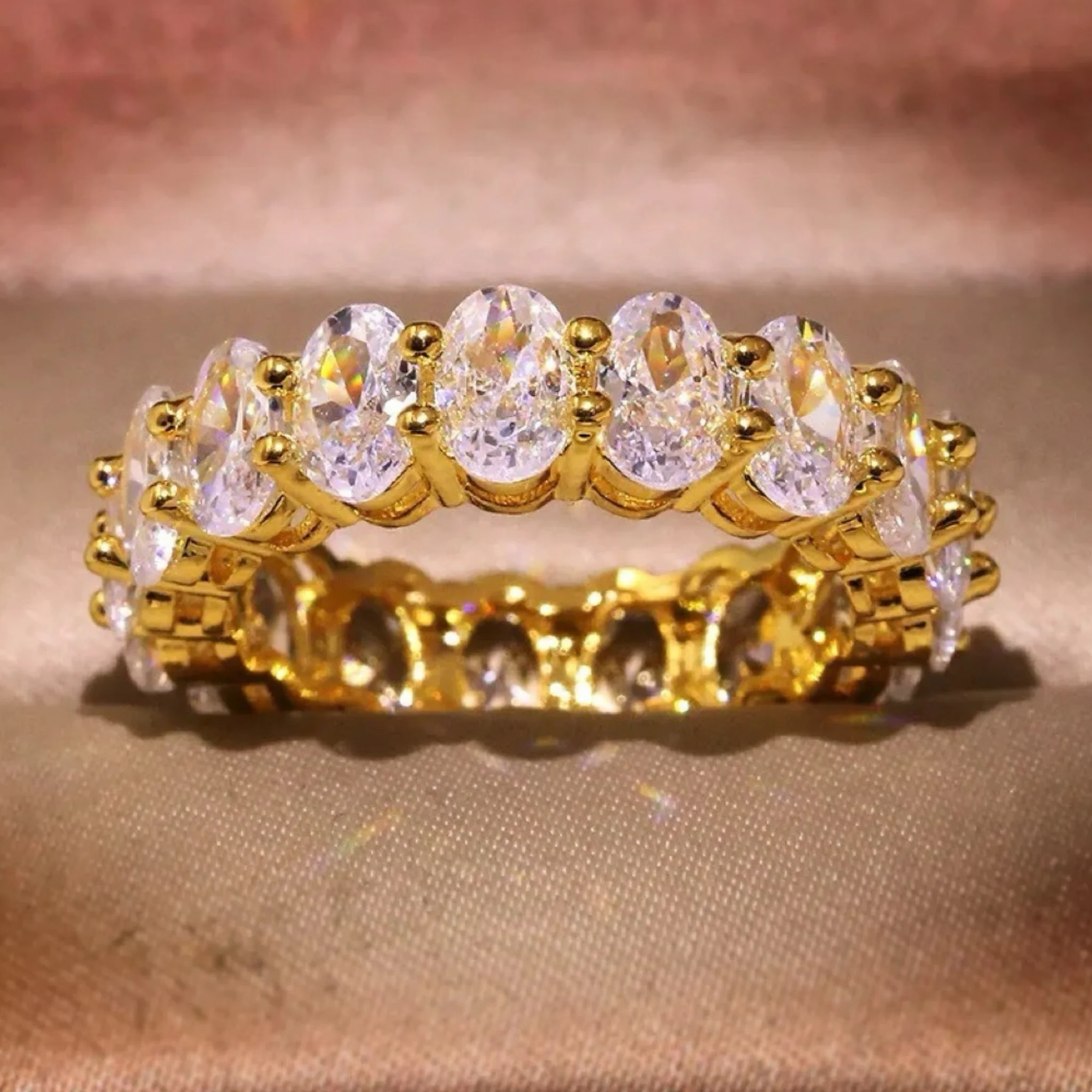 10k gold Moissanite diamond - GOLD - Image 3