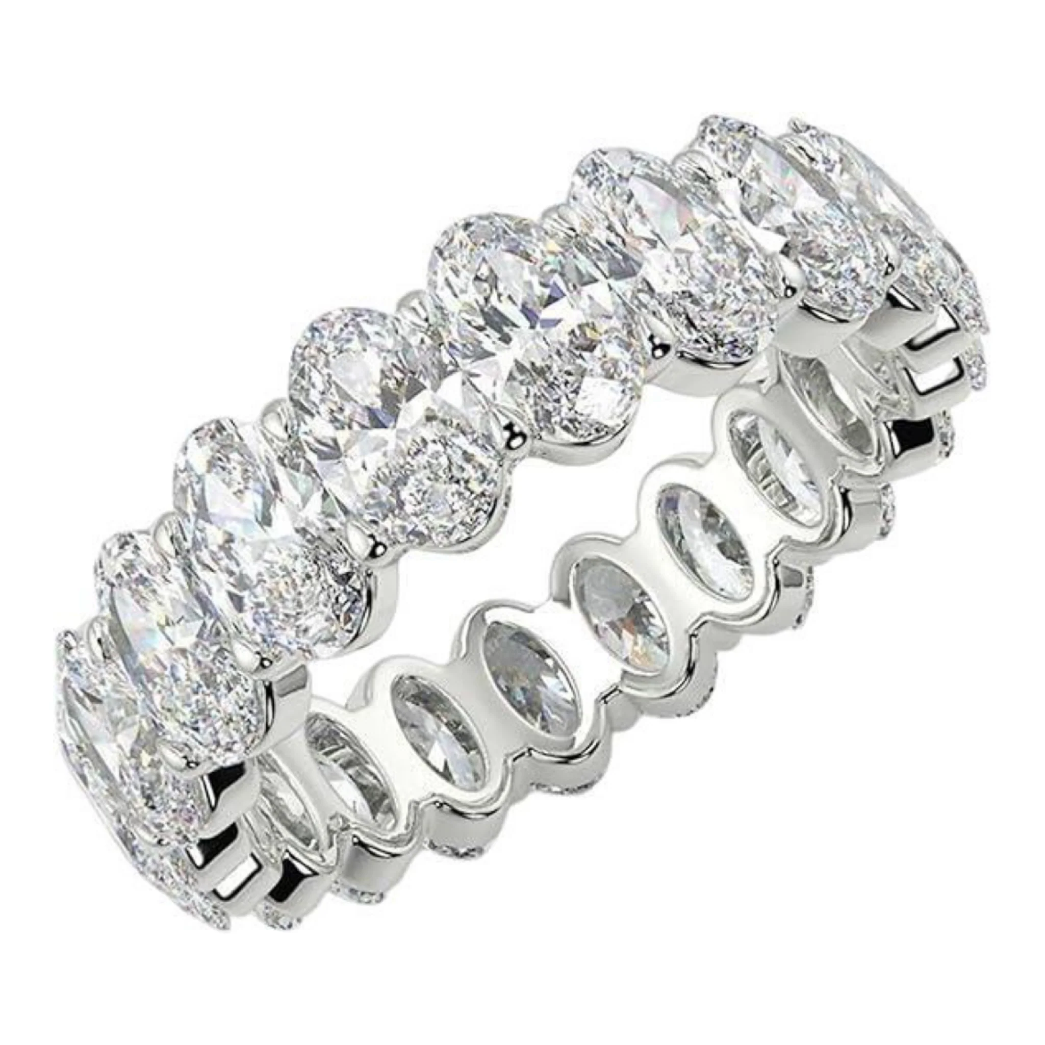 10k gold Moissanite diamond - SILVER - Image 2