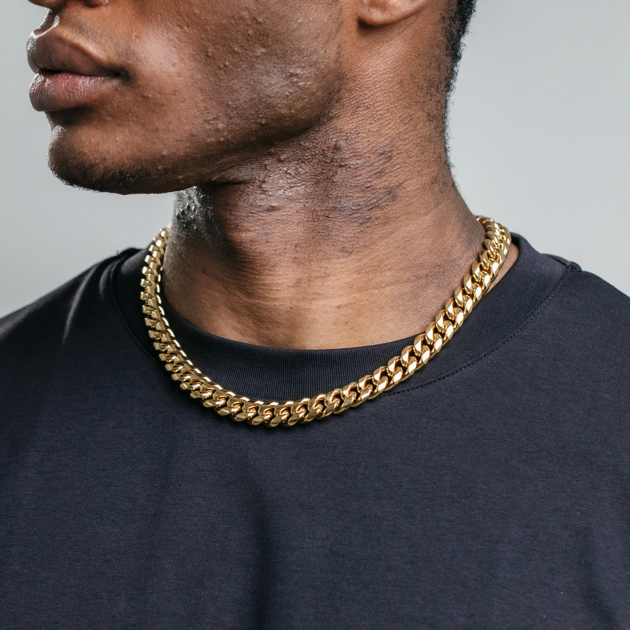 12mm Miami Cuban Chain - Gold - Image 8