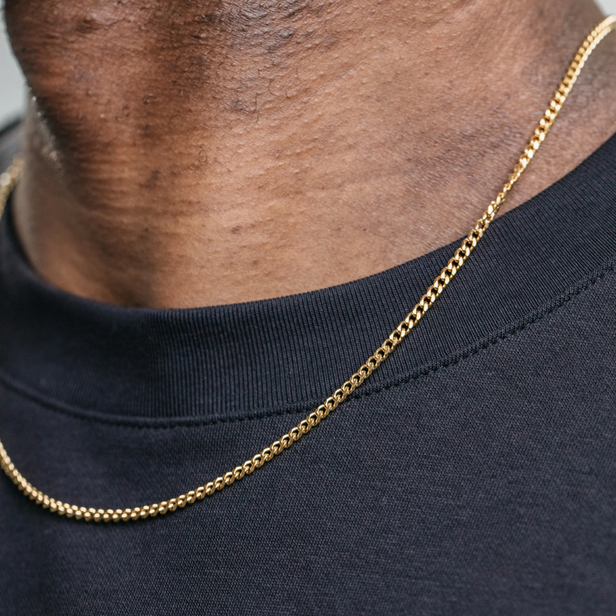 3mm Miami Cuban Chain - Gold - Image 5