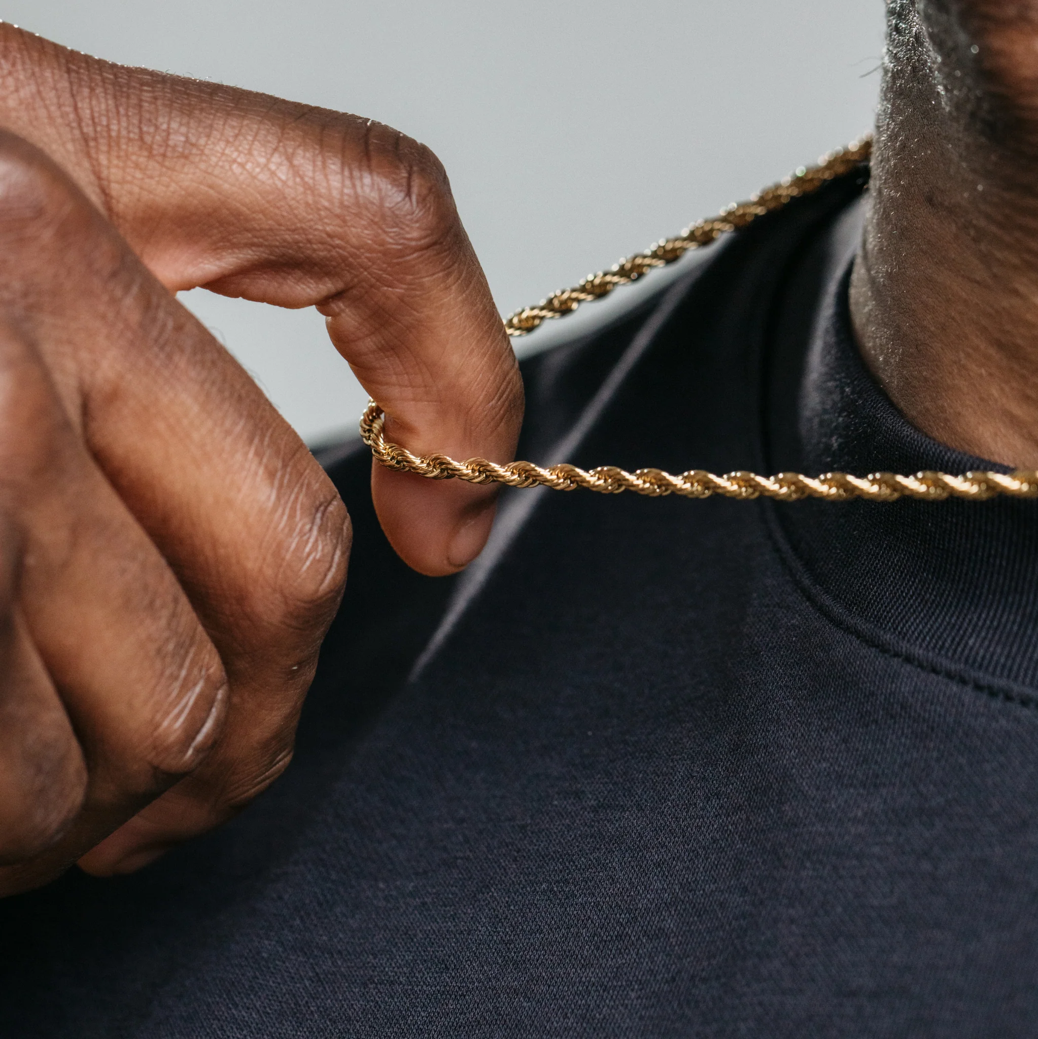 3mm Rope Chain - Gold - Image 6