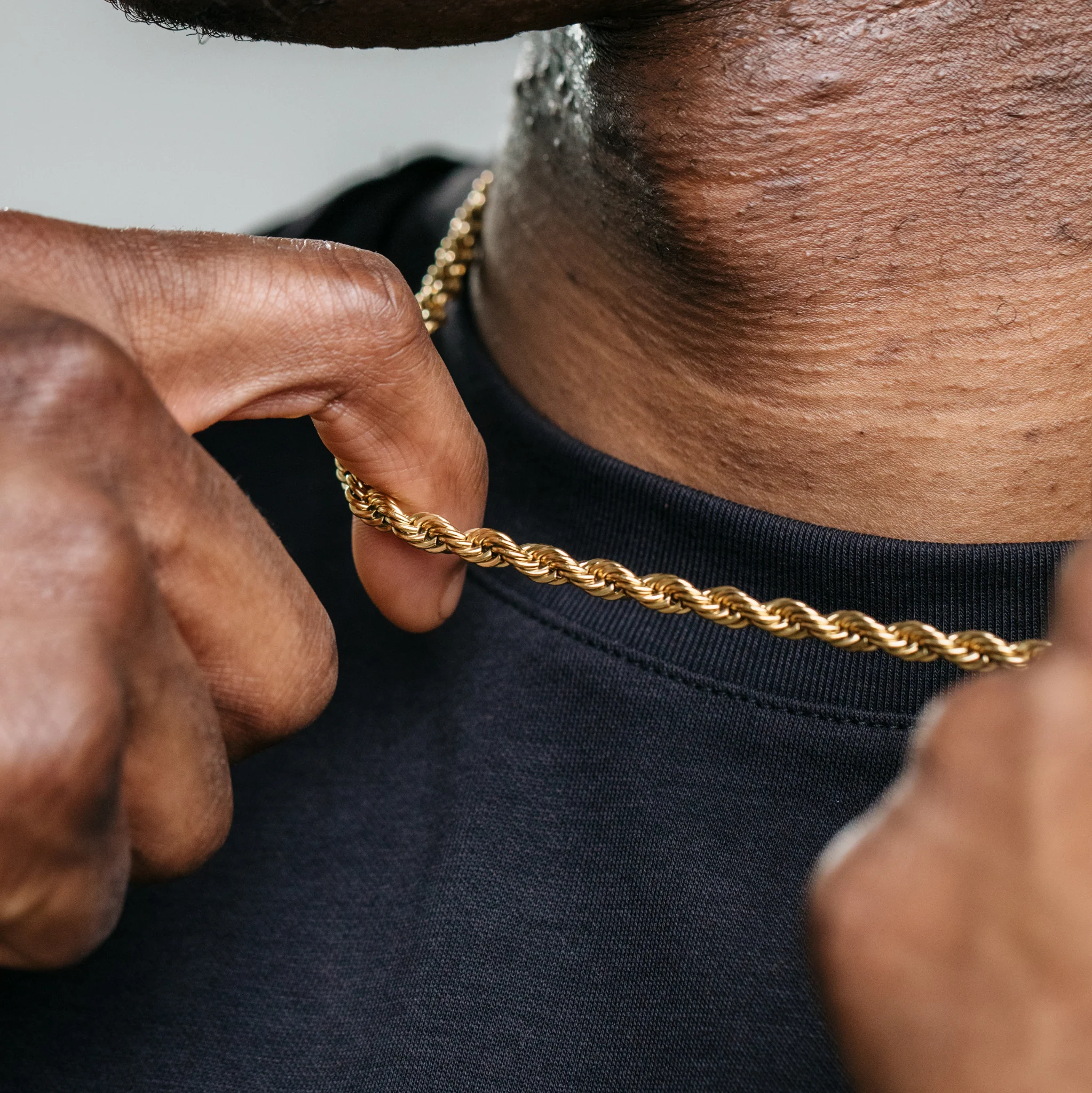 5mm Rope Chain - Gold - Image 7