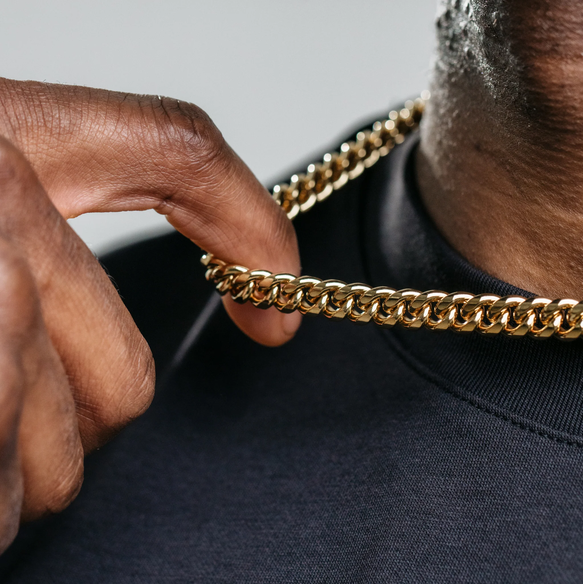 8mm Miami Cuban Chain - Gold - Image 6
