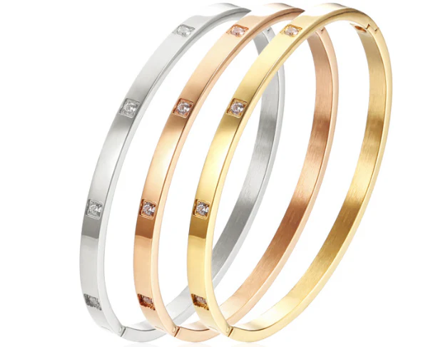 BOX STONE BRACELET - GOLD - Image 4