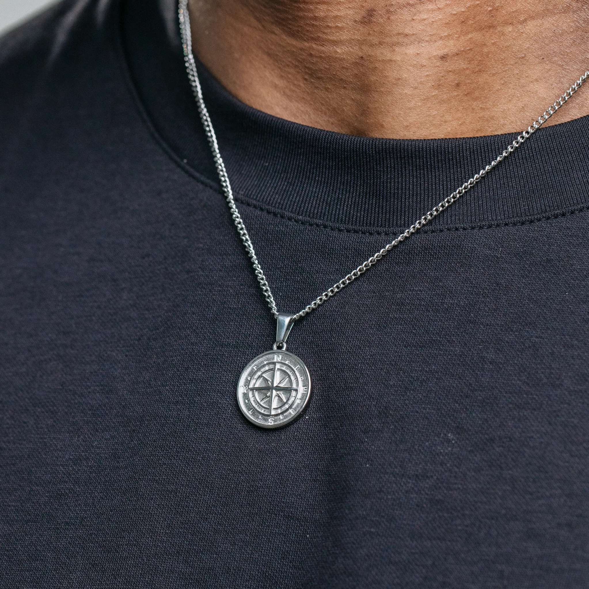 Compass Pendant - Silver (S) - Image 7