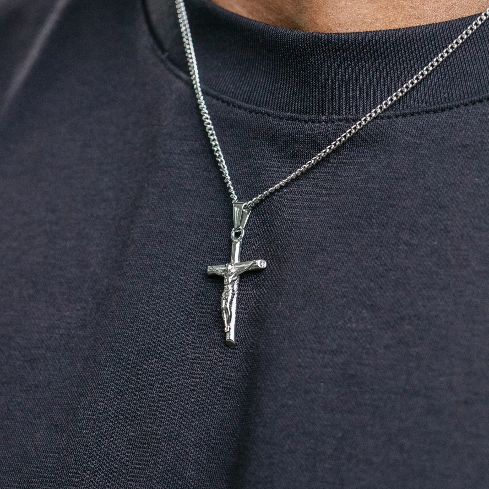 Crucifix Pendant - Silver (S) - Image 3