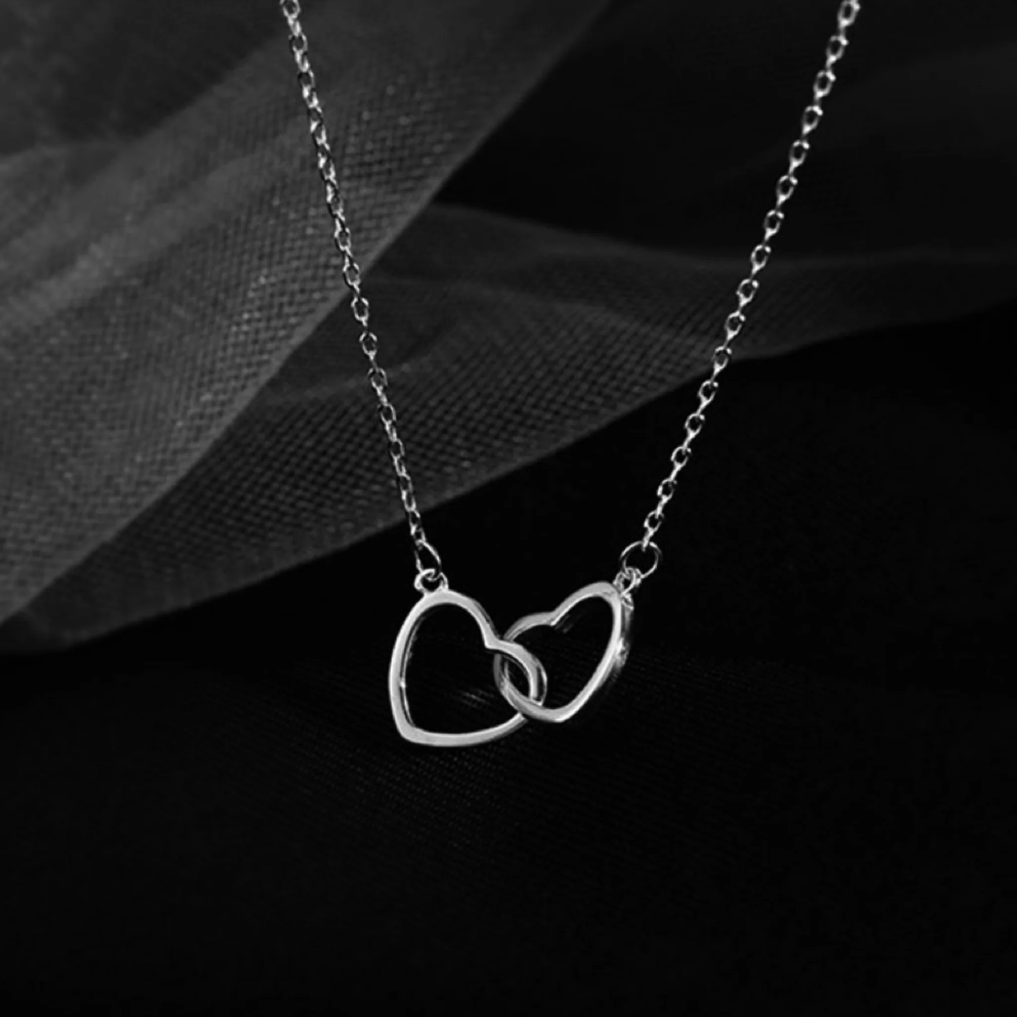 HEART NECKLACE - SILVER - Image 3