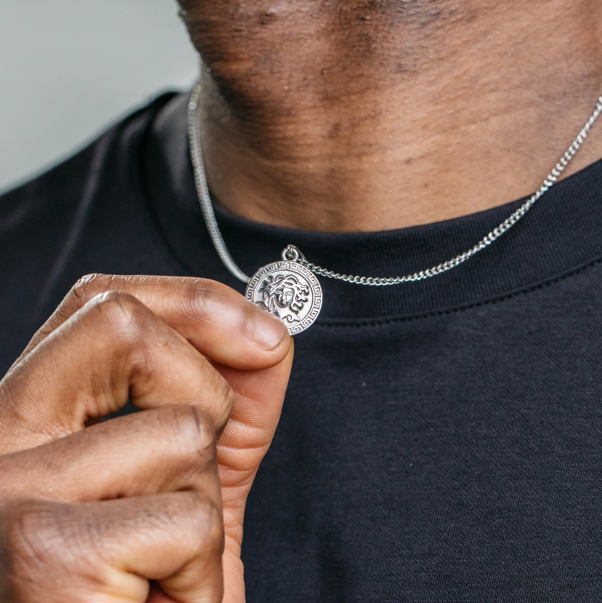 Medusa Pendant - Silver - Image 7