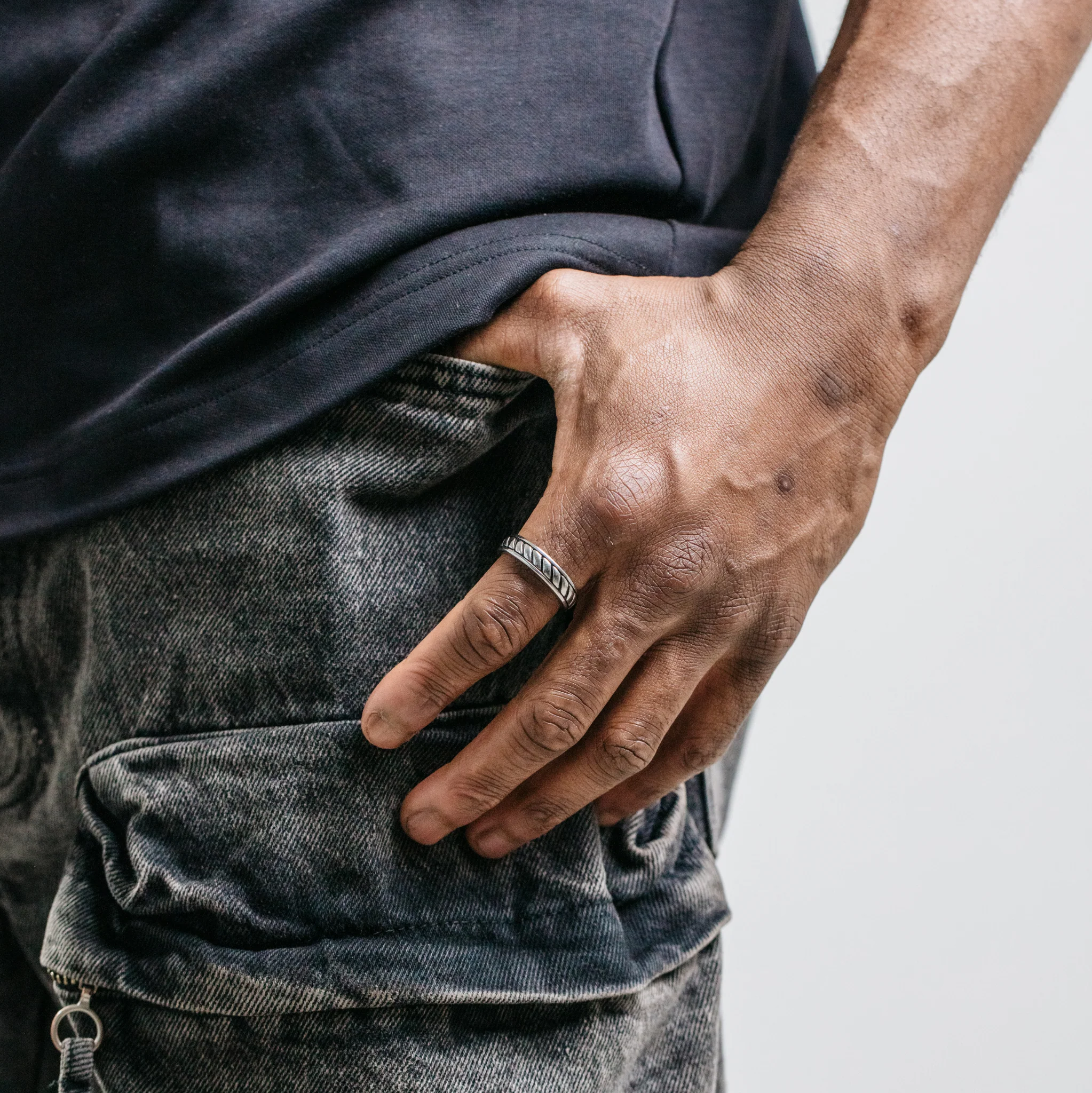 Rope Ring - Silver (S) - Image 4